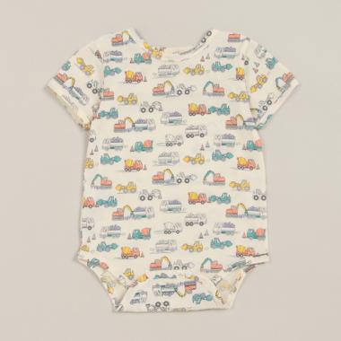 <接触冷感>働くクルマ柄ボディスーツ