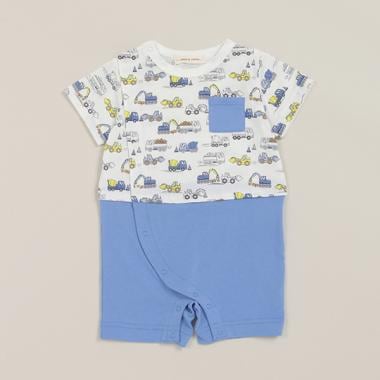 <接触冷感>働くクルマ柄ショートオール