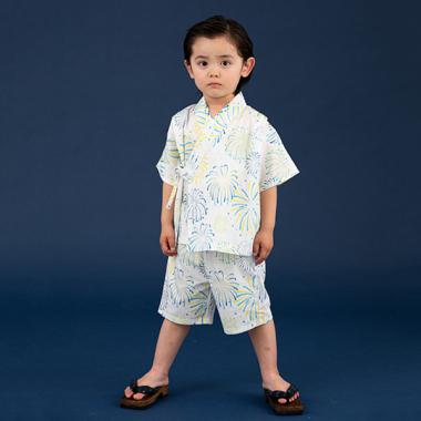 花火柄甚平スーツ