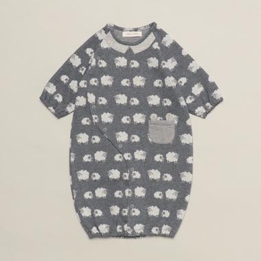 【オーガニック】ジャカード2WAYオール