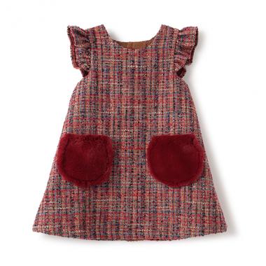 ラメツイードジャンパースカート