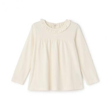 長袖フリルTシャツ