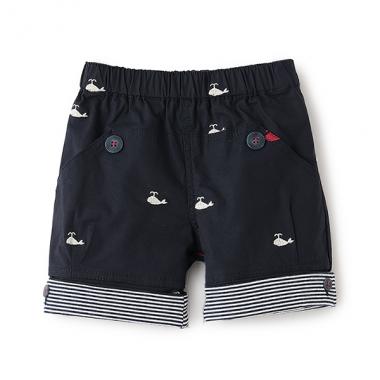 クジラシシュウハーフパンツ