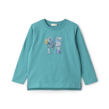 リバティイニシャル長袖Tシャツ