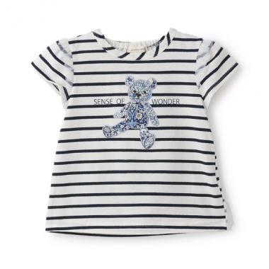 リバティクマアップリケＴシャツ