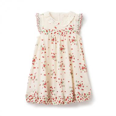 【オーガニック】野イチゴバルーンワンピース