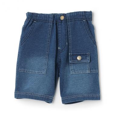 ニットデニムハーフパンツ