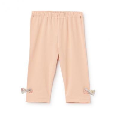 【オーガニック】リバティリボン7分丈レギンス【日本製】