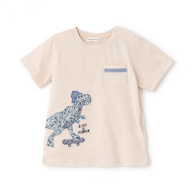 接触冷感リバティダイナソーTシャツ
