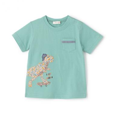 接触冷感リバティダイナソーTシャツ