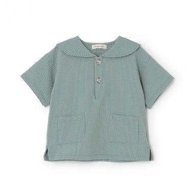 サッカーギンガムセーラーシャツ【日本製】