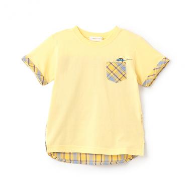 チェックポケットTシャツ