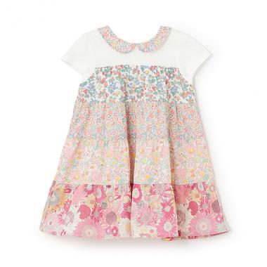 リバティパッチワークワンピース【日本製】