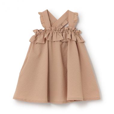 サッカーギンガムチェックサンドレス【日本製】