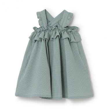 サッカーギンガムチェックサンドレス【日本製】