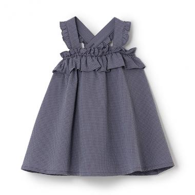 サッカーギンガムチェックサンドレス【日本製】