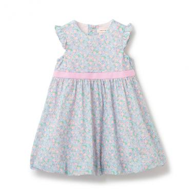 小花柄バルーンワンピース