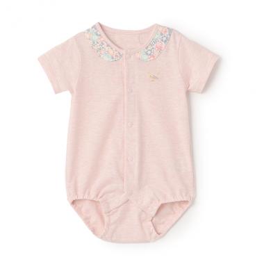 【オーガニック】リバティ衿ボディスーツ【日本製】