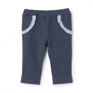 ラメ裏毛フル丈パンツ