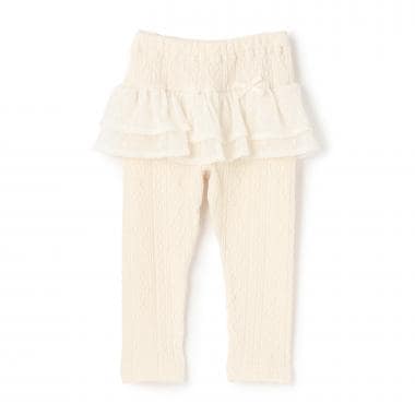 ケーブルチュールフル丈レギンス