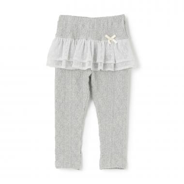 ケーブルチュールフル丈レギンス