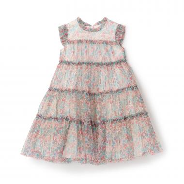 リバティプリントチュールドレス【日本製】