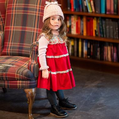 リバティフリルジャンパースカート