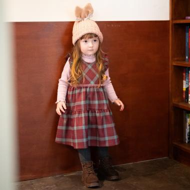 チェックジャンパースカート