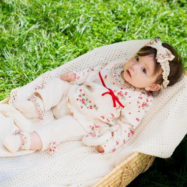 【オーガニック】野イチゴベビースーツ【日本製】