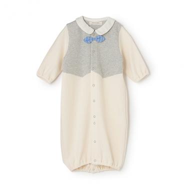 【オーガニック】レイヤードベスト2WAYオール【日本製】