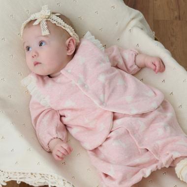 【オーガニック】ウサギジャカードベスト【日本製】