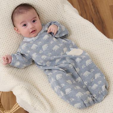 【オーガニック】ジャカード2WAYオール【日本製】