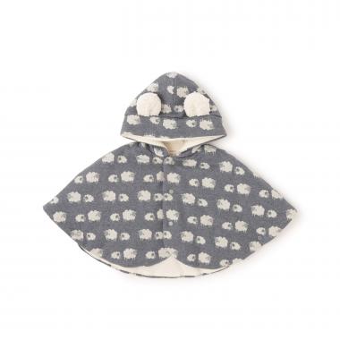 【オーガニック】ジャカードマント【日本製】