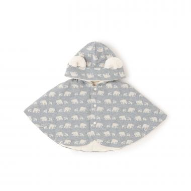 【オーガニック】ジャカードマント【日本製】