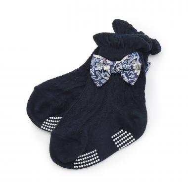 リバティリボンクルーソックス