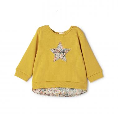 レイヤード風トレーナー