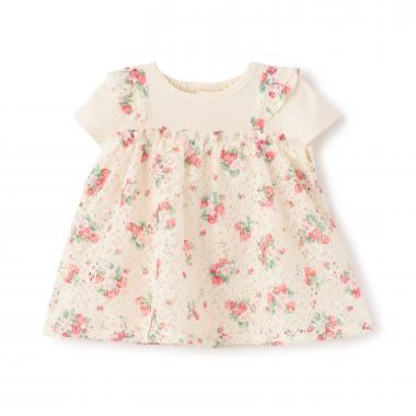 野イチゴレースチュニック【オーガニック】【日本製】