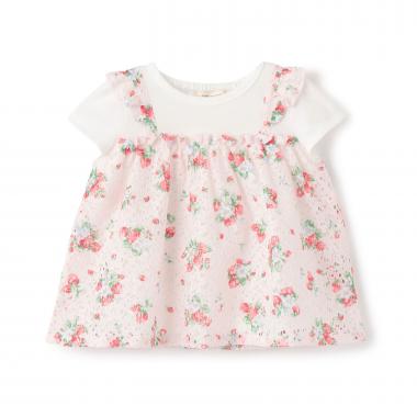 野イチゴレースチュニック【オーガニック】【日本製】