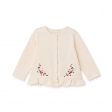 野イチゴ刺しゅうカーディガン