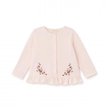 野イチゴ刺しゅうカーディガン