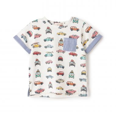 クルマ総柄半袖Tシャツ