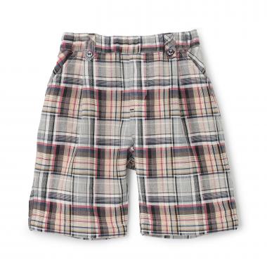 チェックタックハーフパンツ
