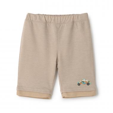 リバティアップリケカットハーフパンツ