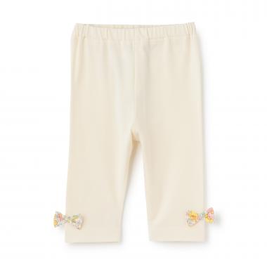 オーガニックリバティリボン7分丈レギンス