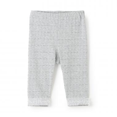 裾チュール7分丈レギンス