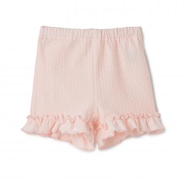 裾フリル一分丈レギンス