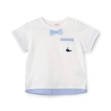 接触冷感シャツレイヤード風半袖Ｔシャツ