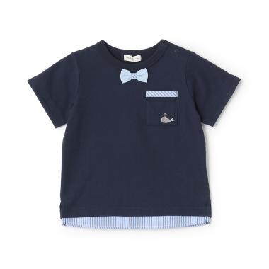 接触冷感シャツレイヤード風半袖Ｔシャツ