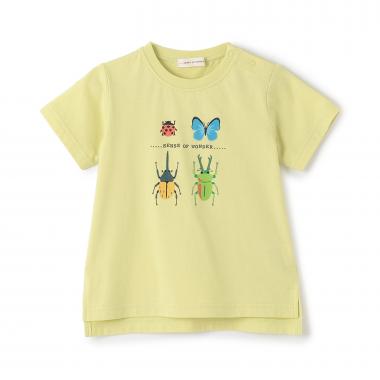 接触冷感昆虫プリント半袖Ｔシャツ