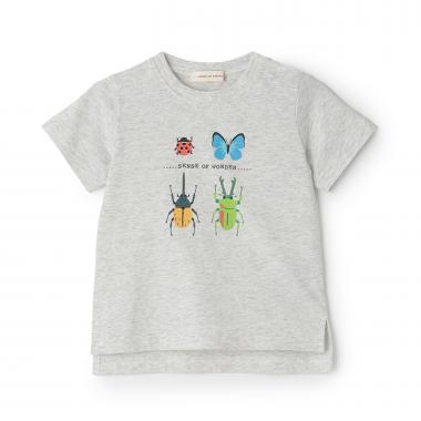 接触冷感昆虫プリント半袖Ｔシャツ